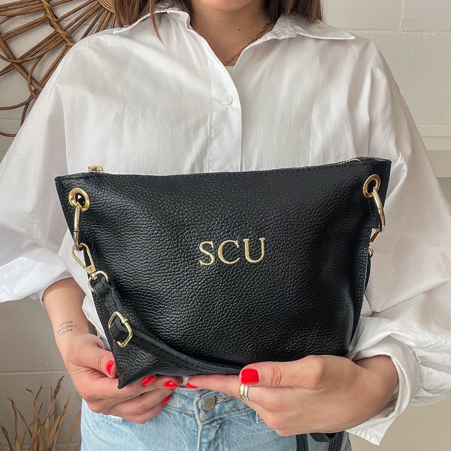 Bolso herrajes personalizado - Color negro