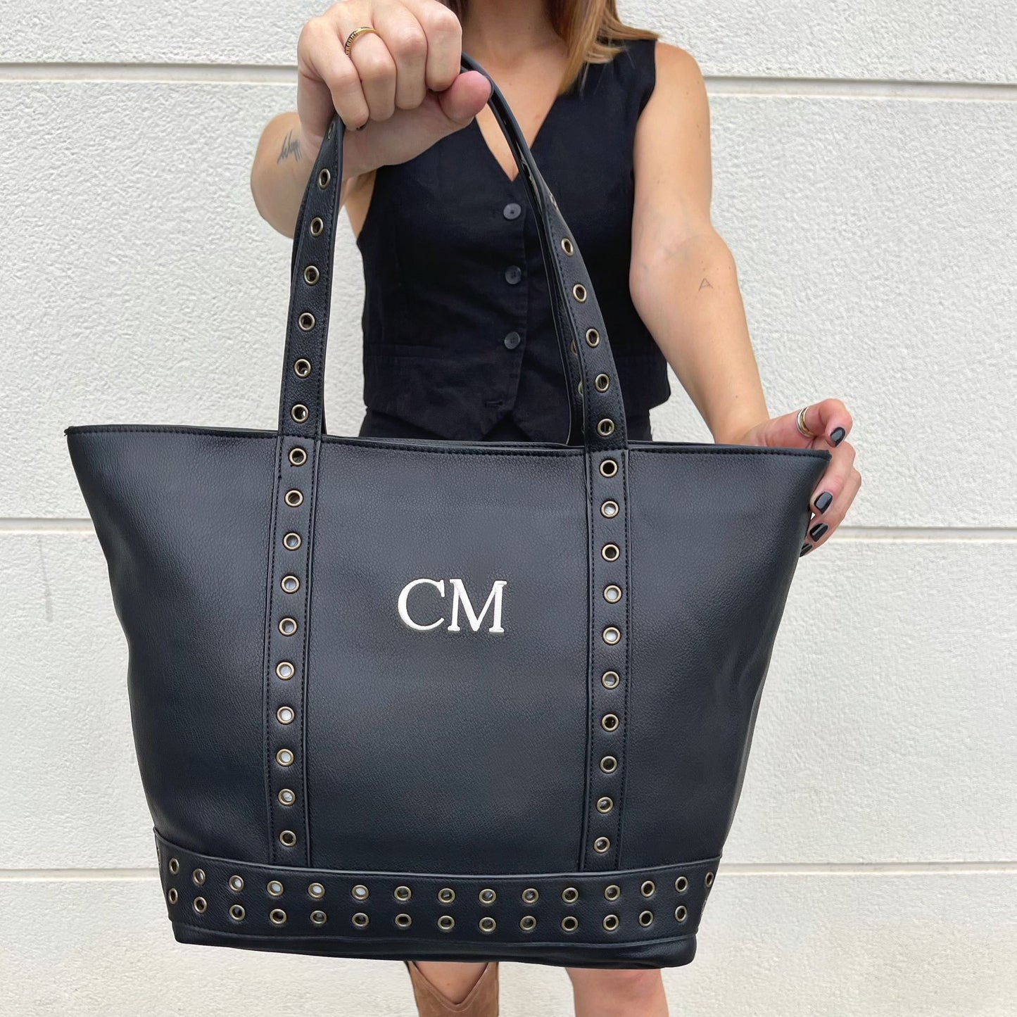 Shopper Arandelas personalizado - Color NEGRO