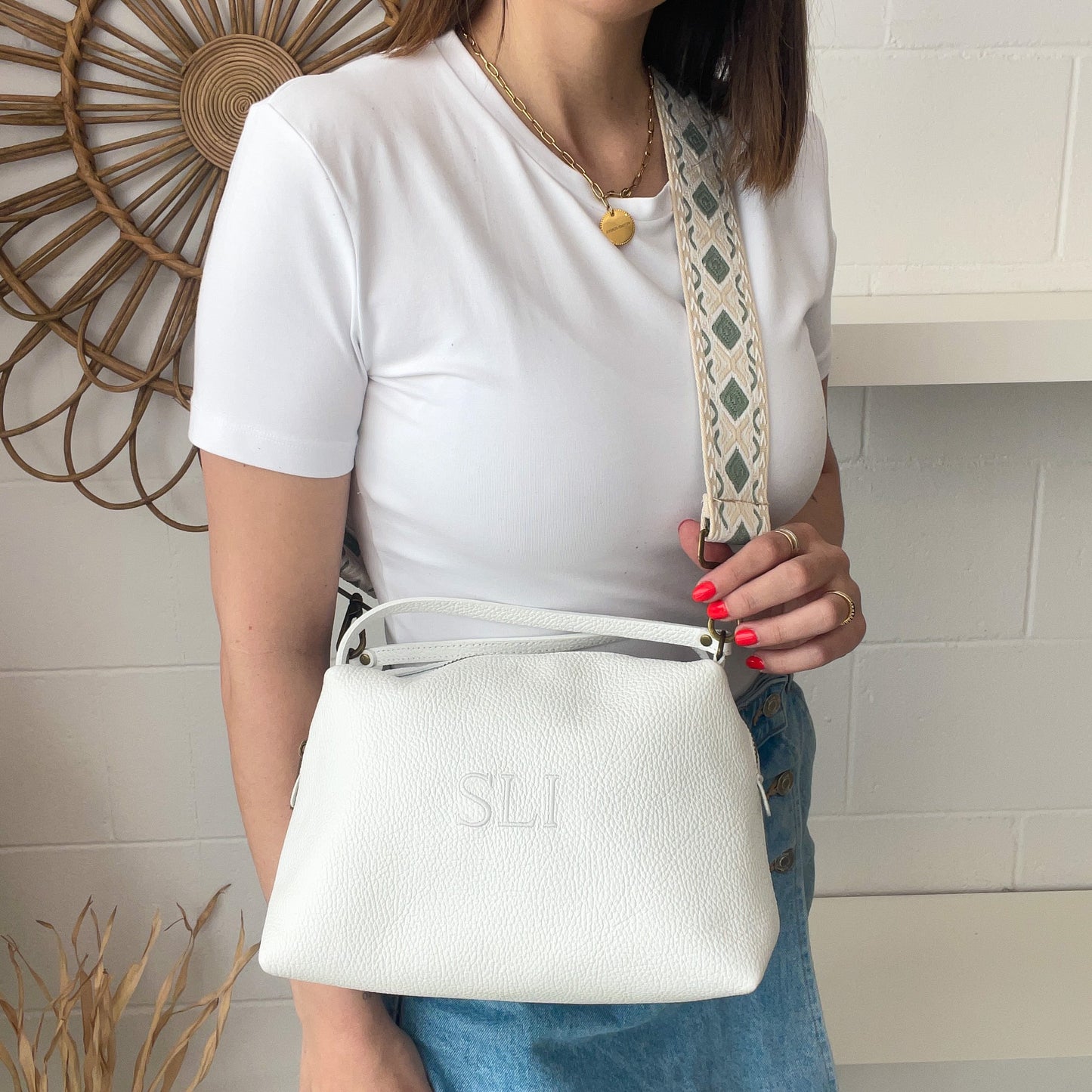 Saca de piel personalizada - Color blanco