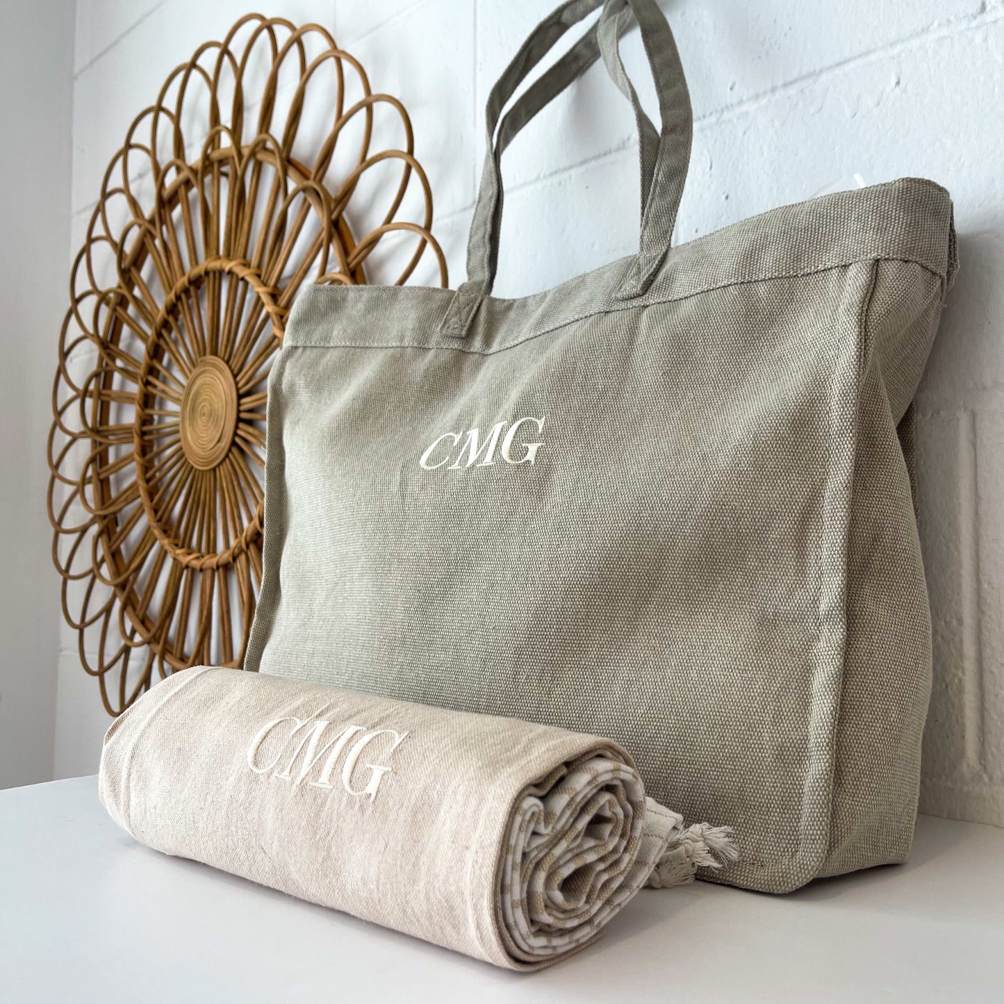 Bolso de algodón personalizado - Color beige