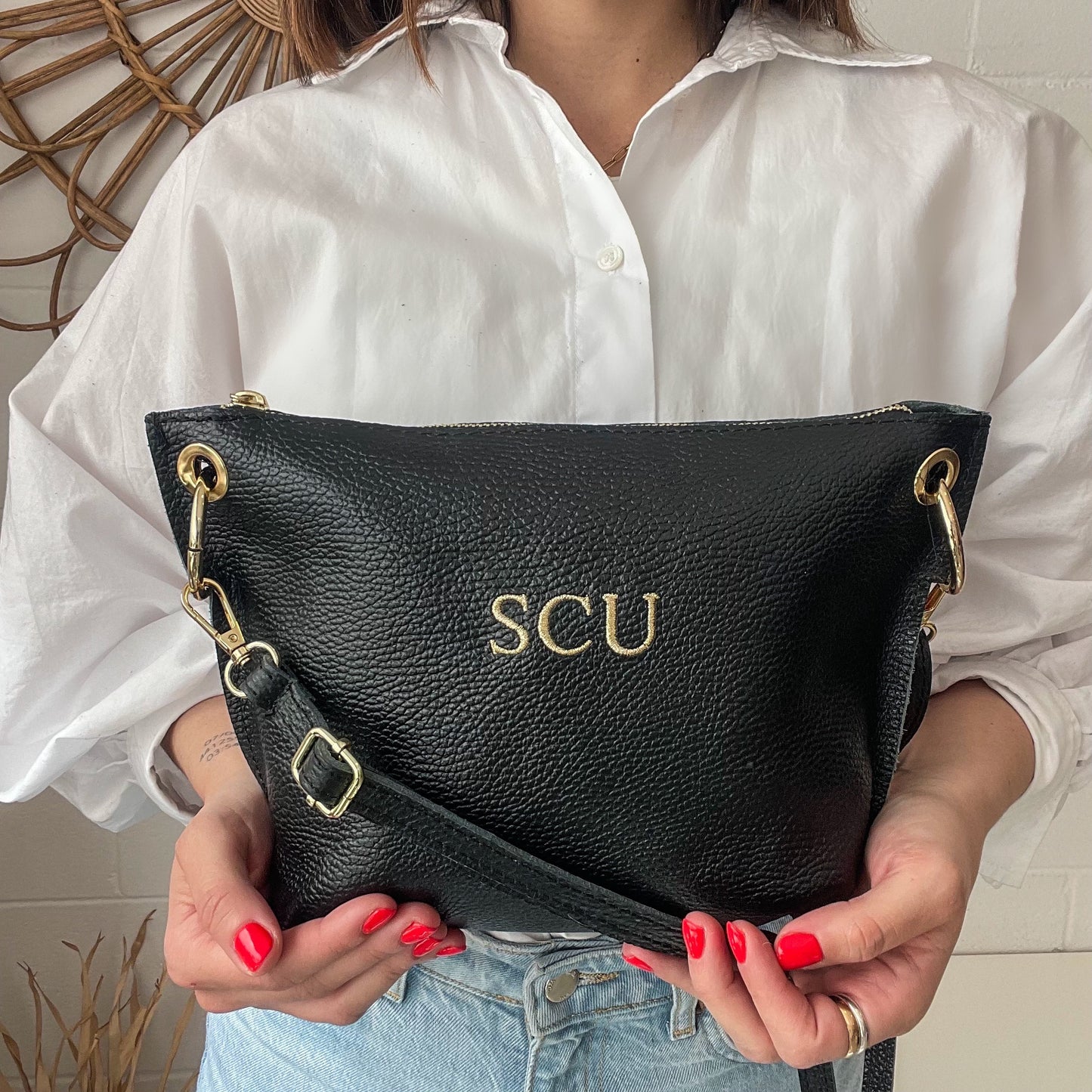 Bolso herrajes personalizado - Color negro
