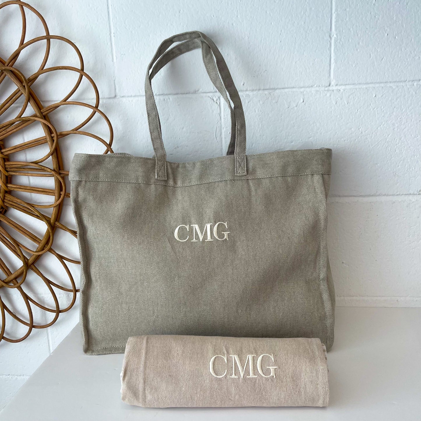 Bolso de algodón personalizado - Color beige
