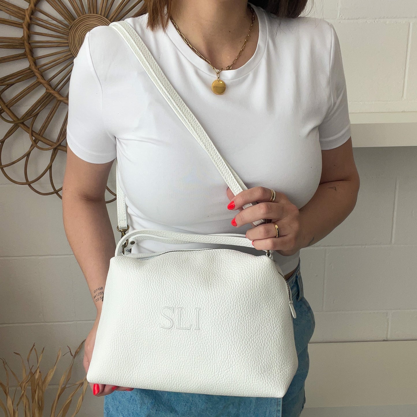 Saca de piel personalizada - Color blanco