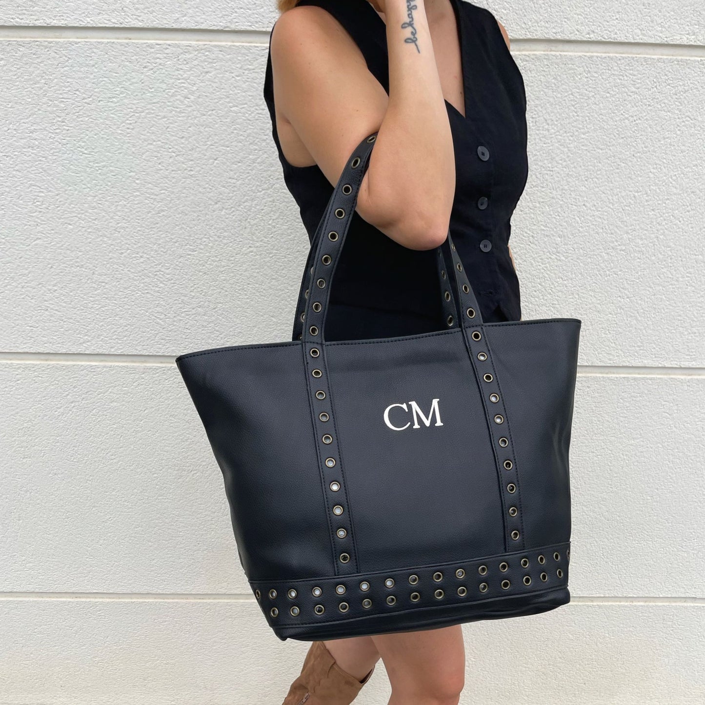 Shopper Arandelas personalizado - Color NEGRO