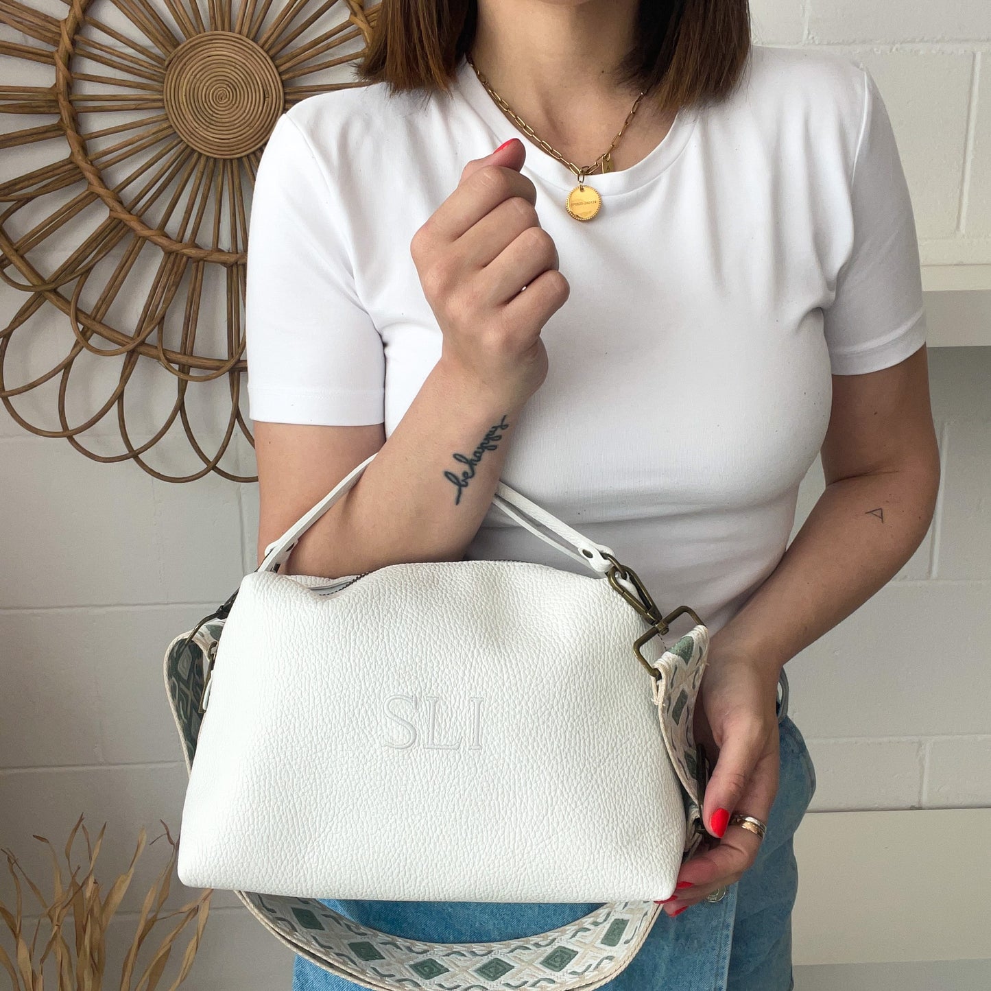 Saca de piel personalizada - Color blanco