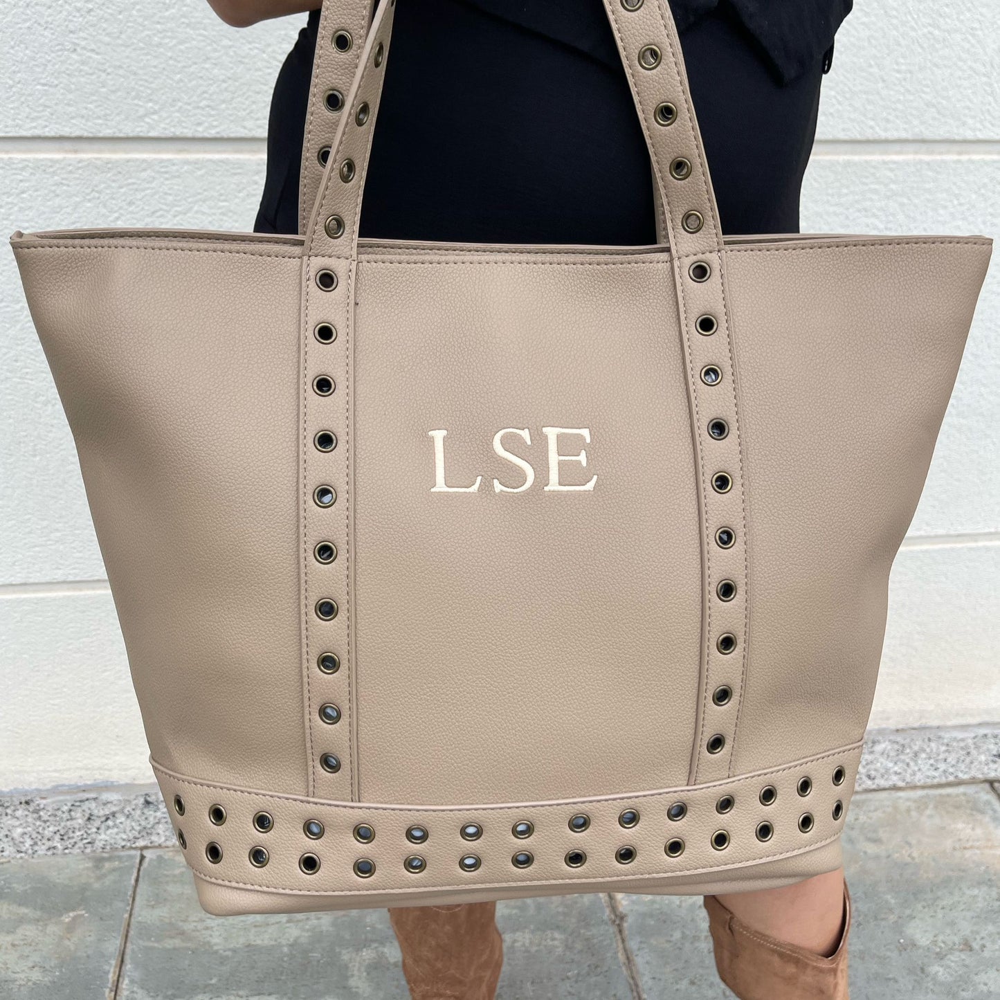 Shopper Arandelas personalizado - Color TAUPE