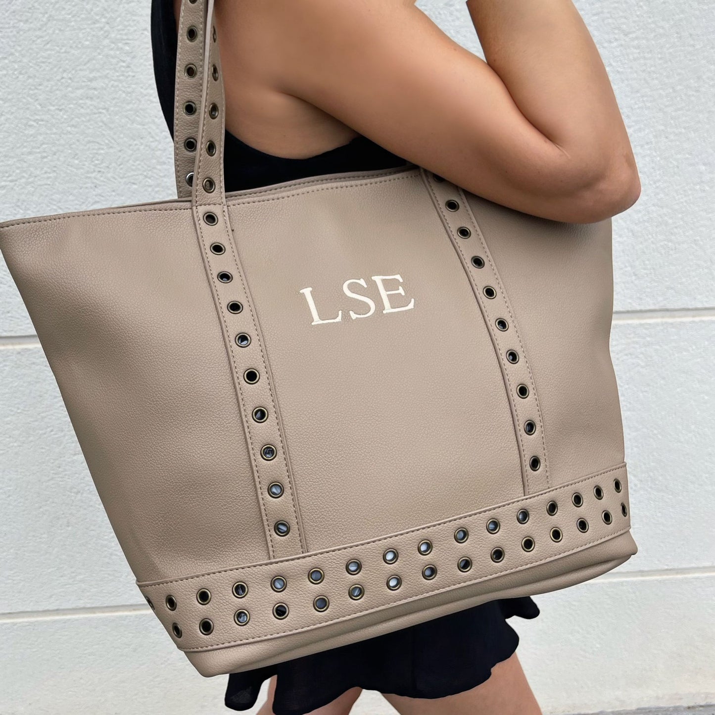 Shopper Arandelas personalizado - Color TAUPE