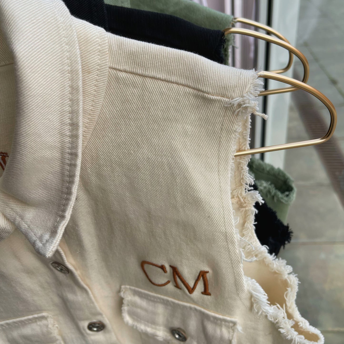 Chaleco denim oversize personalizado