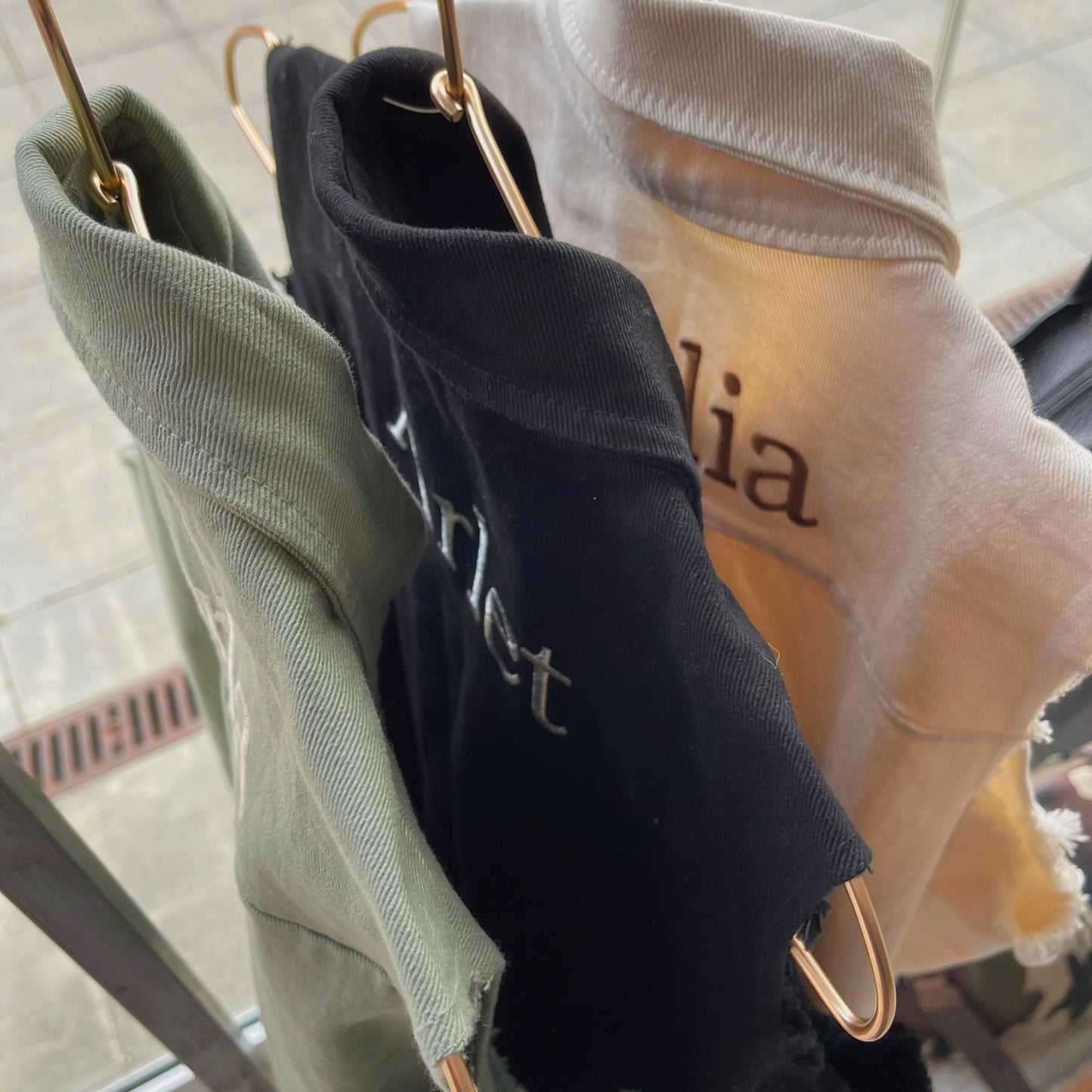 Chaleco denim oversize personalizado