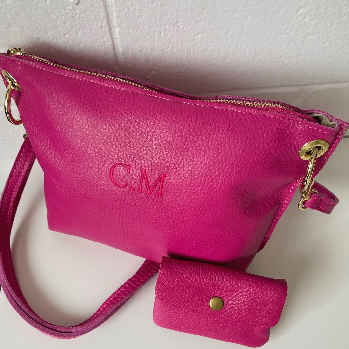 Bolso de herrajes personalizado FUCSIA