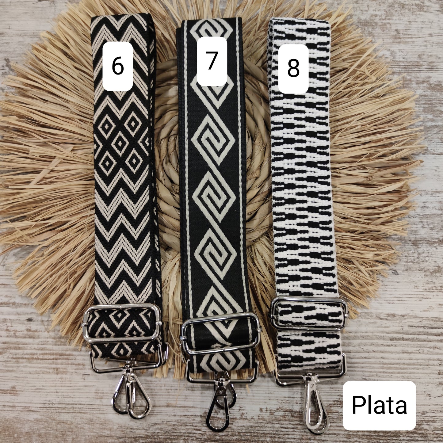 Bolso piel de ante personalizado con correa combinable - Negro