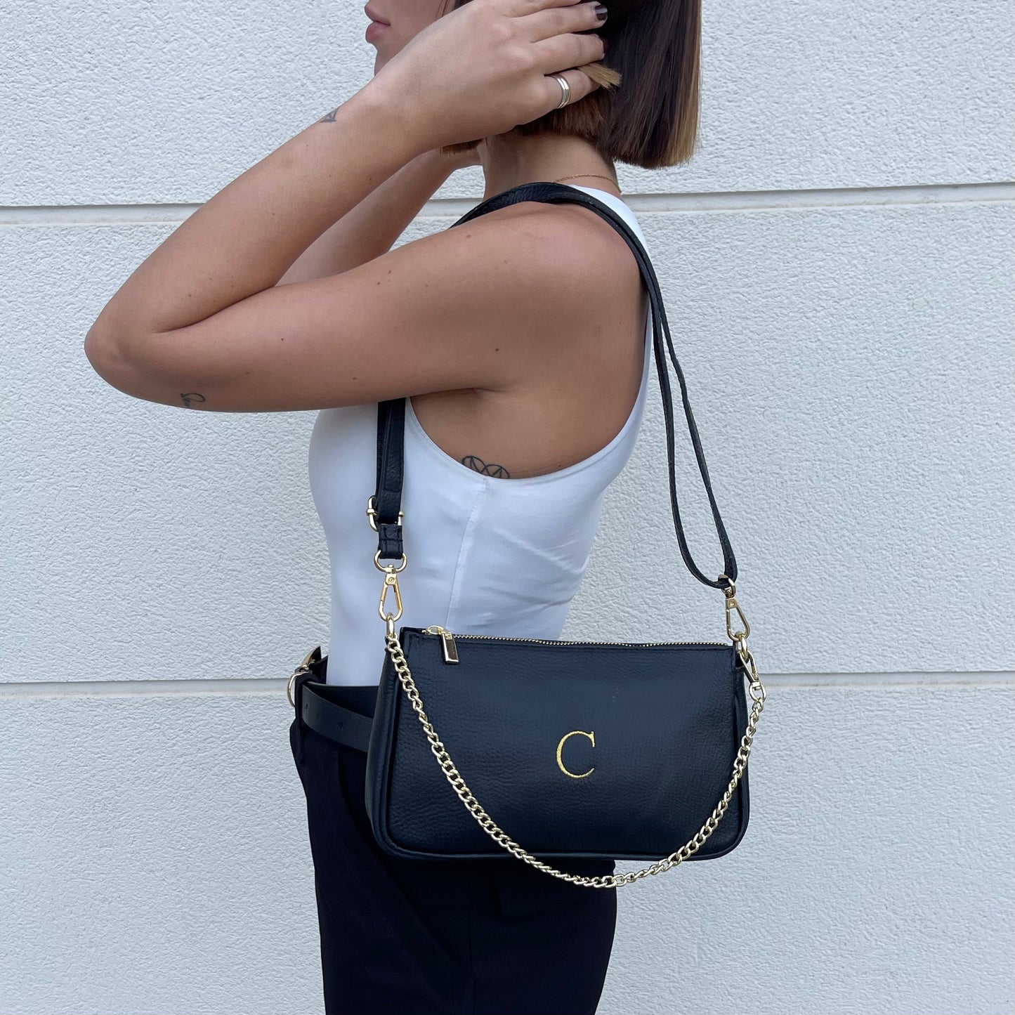 Bolso cadena de piel personalizado